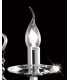 Wall Lamp Switched 1 Light Polished Chrome, Crystal - 5