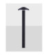 Nemo 40cm Outdoor Bollard Dark Anthracite LED 5W 424lm 3000K IP65-3