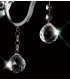 Wall Lamp Switched 1 Light Polished Chrome, Crystal - 6
