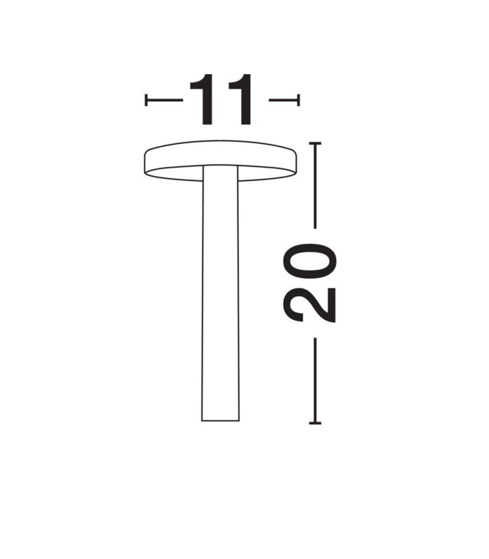 Mood Outdoor Bollard Coffee LED 5W 402lm 3000K IP65-6