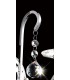 Wall Lamp Switched 1 Light Polished Chrome, Crystal - 7
