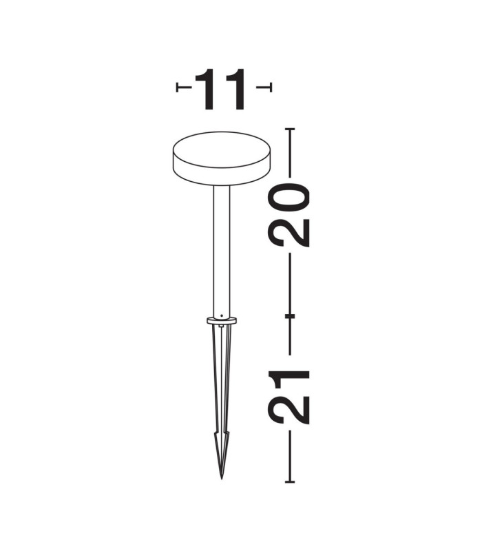 Mood Outdoor Spike Dark Anthracite LED 5W 402lm IP65 3000K-4