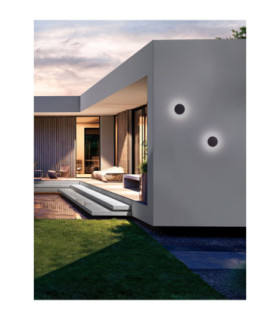 Tower Outdoor Flush Wall Lamp Sandy Black LED 8W 717lm IP65 3000K-2