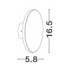 Tower Outdoor Flush Wall Lamp Sandy Black LED 8W 717lm IP65 3000K-7