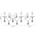Wall Lamp Switched 2 Light Polished Chrome, Crystal - 3