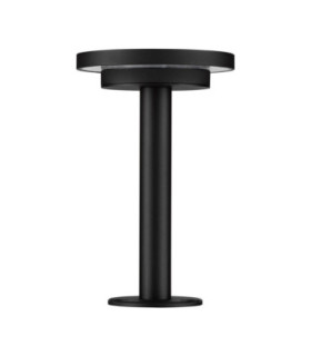 Nitro 24cm Outdoor Bollard Sandy Black LED 12W 469lm IP65 3000K-1