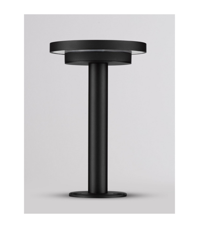 Nitro 24cm Outdoor Bollard Sandy Black LED 12W 469lm IP65 3000K-3