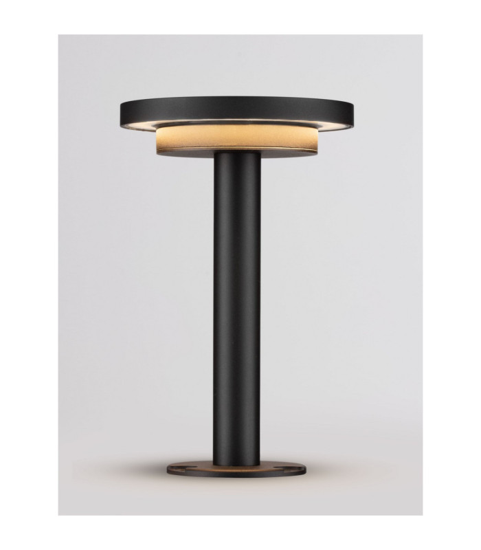 Nitro 24cm Outdoor Bollard Sandy Black LED 12W 469lm IP65 3000K-4