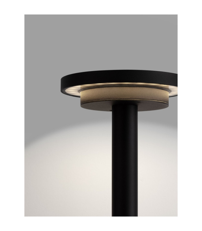Nitro 24cm Outdoor Bollard Sandy Black LED 12W 469lm IP65 3000K-5