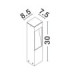 Maddi 30cm Outdoor Bollard Corten LED 7W 235lm 3000K IP65-6