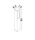 Maddi 60cm Outdoor Bollard Corten LED 7W 235lm 3000K IP65-6