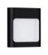 Tall Outdoor Flush Wall Lamp Sandy Black LED 9W 562lm IP54 3000K-1