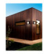 Tall Outdoor Flush Wall Lamp Sandy Black LED 9W 562lm IP54 3000K-2