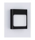 Tall Outdoor Flush Wall Lamp Sandy Black LED 9W 562lm IP54 3000K-3