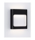 Tall Outdoor Flush Wall Lamp Sandy Black LED 9W 562lm IP54 3000K-4