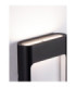 Tall Outdoor Flush Wall Lamp Sandy Black LED 9W 562lm IP54 3000K-5