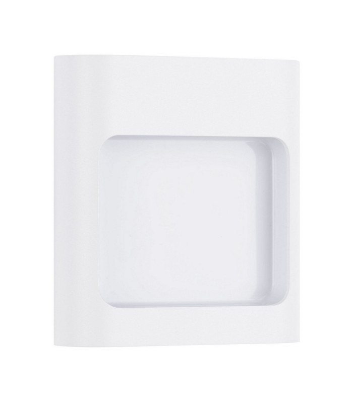 Tall Outdoor Flush Wall Lamp Sandy White LED 9W 562lm IP54 3000K-1