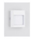 Tall Outdoor Flush Wall Lamp Sandy White LED 9W 562lm IP54 3000K-3