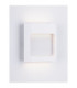 Tall Outdoor Flush Wall Lamp Sandy White LED 9W 562lm IP54 3000K-4