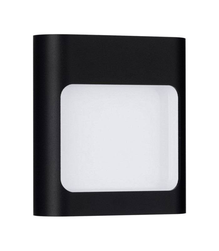Tall Outdoor Flush Wall Lamp Sandy Black LED 6W 388lm IP54 3000K-1