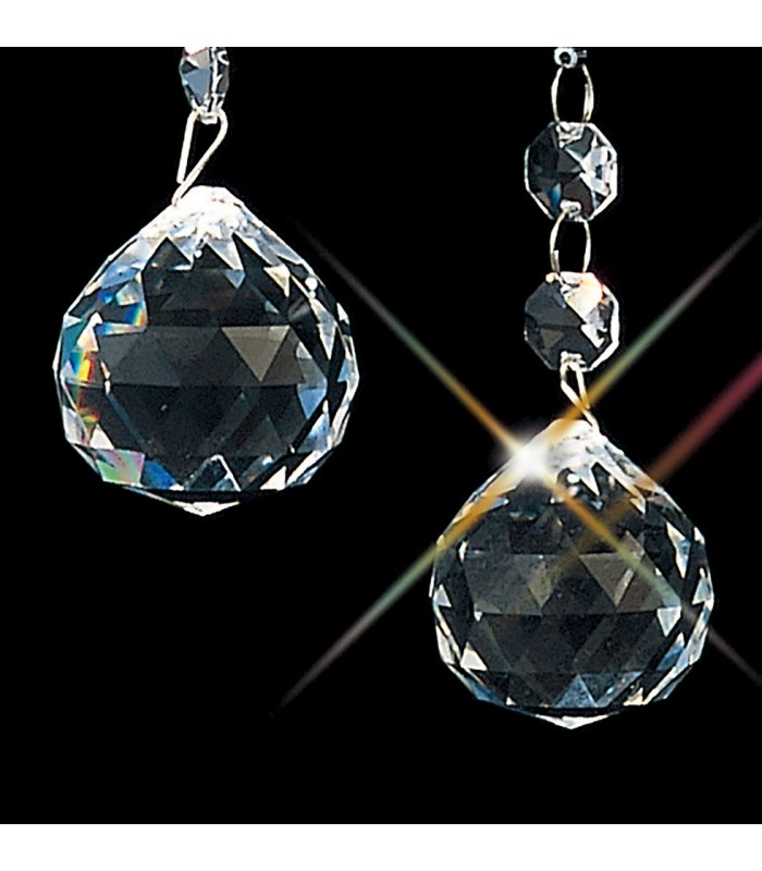 Wall Lamp Switched 2 Light Polished Chrome, Crystal - 10