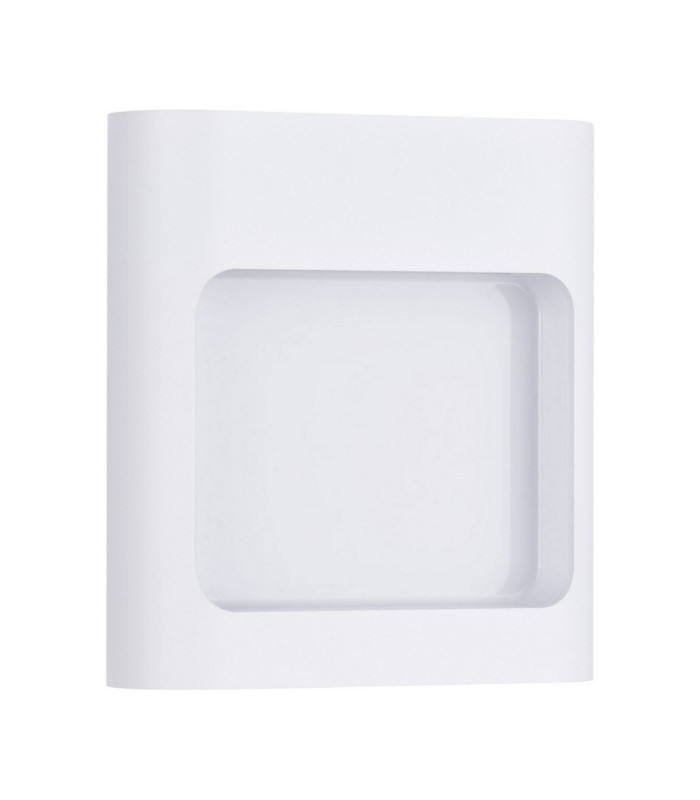 Tall Outdoor Flush Wall Lamp Sandy White LED 6W 388lm IP54 3000K-1