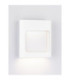 Tall Outdoor Flush Wall Lamp Sandy White LED 6W 388lm IP54 3000K-4