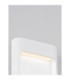 Tall Outdoor Flush Wall Lamp Sandy White LED 6W 388lm IP54 3000K-5