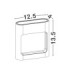Tall Outdoor Flush Wall Lamp Sandy White LED 6W 388lm IP54 3000K-7
