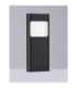 Tall Outdoor Bollard Sandy Black LED 4W 131lm IP54 3000K-3