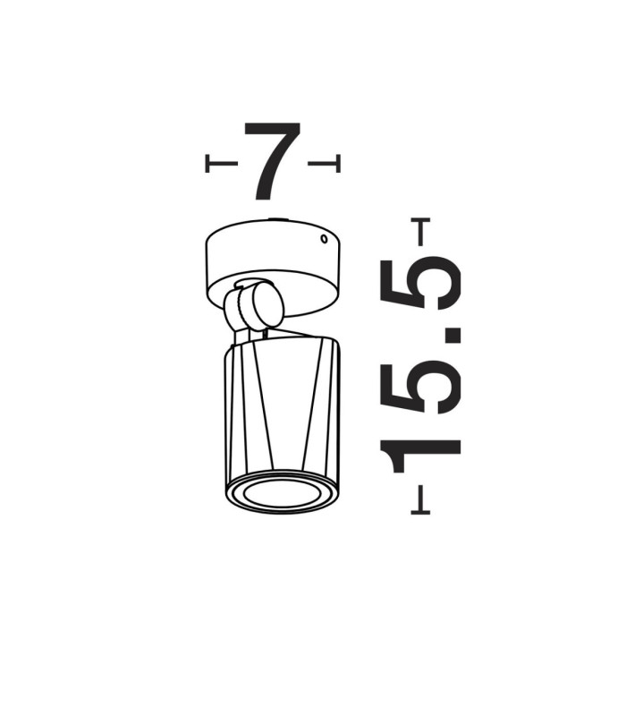 Spy Outdoor Spotlight Sandy Black GU10 1x10W IP65-9