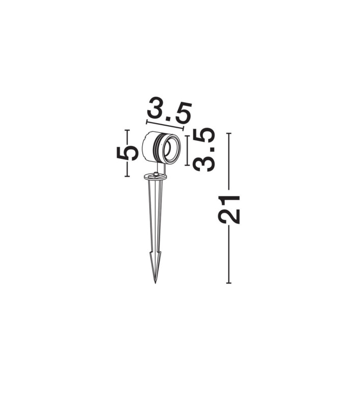 Sento Outdoor Spike Corten LED 3W DC 24V 135lm IP65 3000K-5