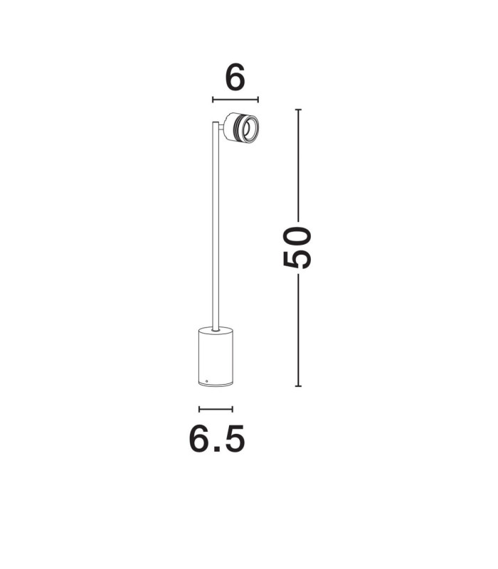 Sento Outdoor Bollard Dark Anthracite LED 3W 135lm 3000K IP65-9