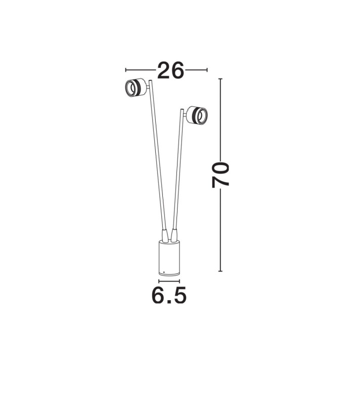 Sento Outdoor Bollard Dark Anthracite LED 6W 270lm IP65 3000K-9