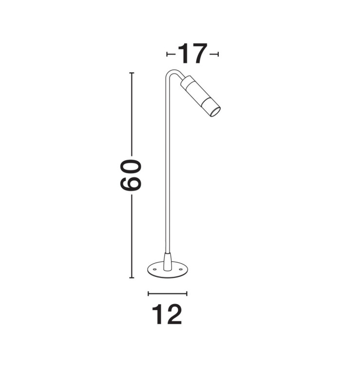 Aether Outdoor Bollard Dark Anthracite LED 5W 71lm 3000K IP65-7