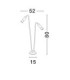 Aether Outdoor Bollard Dark Anthracite LED 10W 141lm 3000K IP65-8