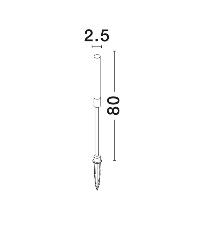 Slot 80cm Outdoor Spike Corten LED 4W 195lm 3000K IP65-9