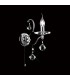 Wall Lamp Switched 1 Light Polished Chrome, Crystal - 2