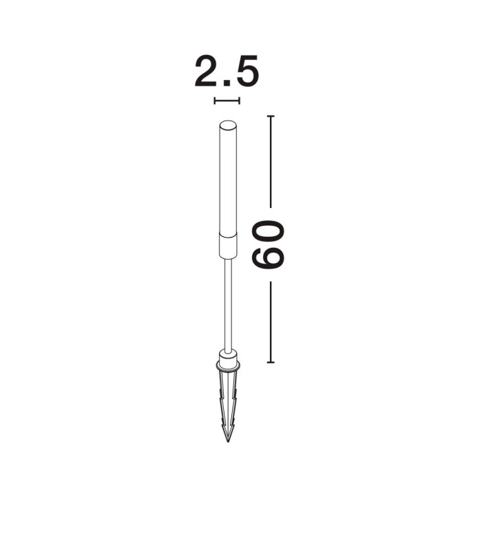Slot 60cm Outdoor Spike Corten LED 4W 195lm 3000K IP65-9