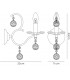 Wall Lamp Switched 1 Light Polished Chrome, Crystal - 3