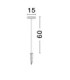 Nawa 60cm Outdoor Spike Sandy Black LED 12W 666lm 3000Κ IP65-8