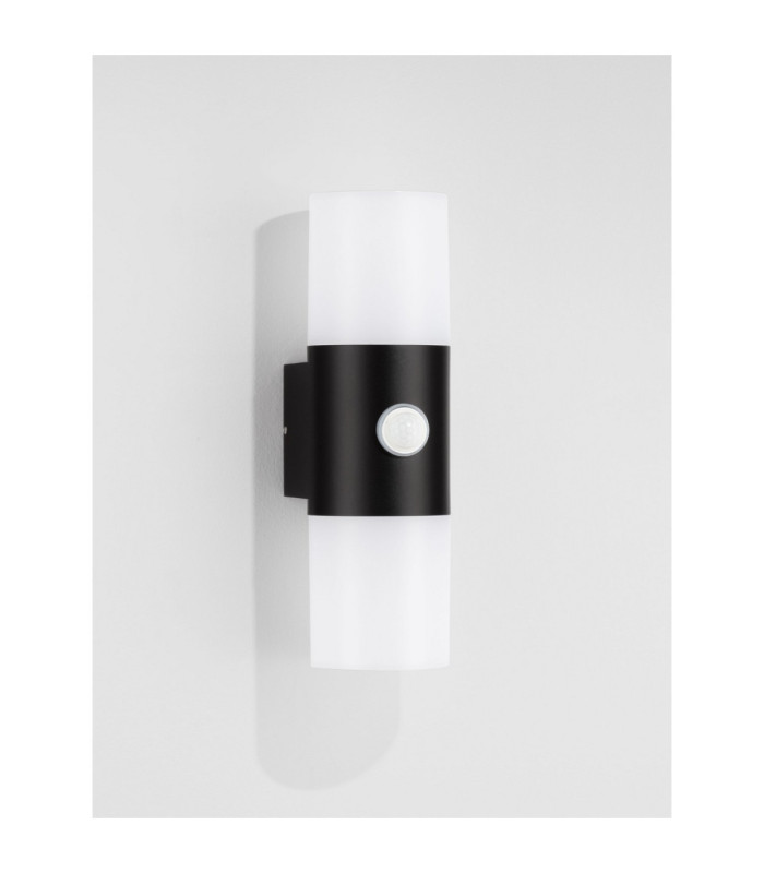 Paul Outdoor Up Down Wall Lamp Sandy Black LED 10W 893lm 3000K IP65 PIR Sensor-3