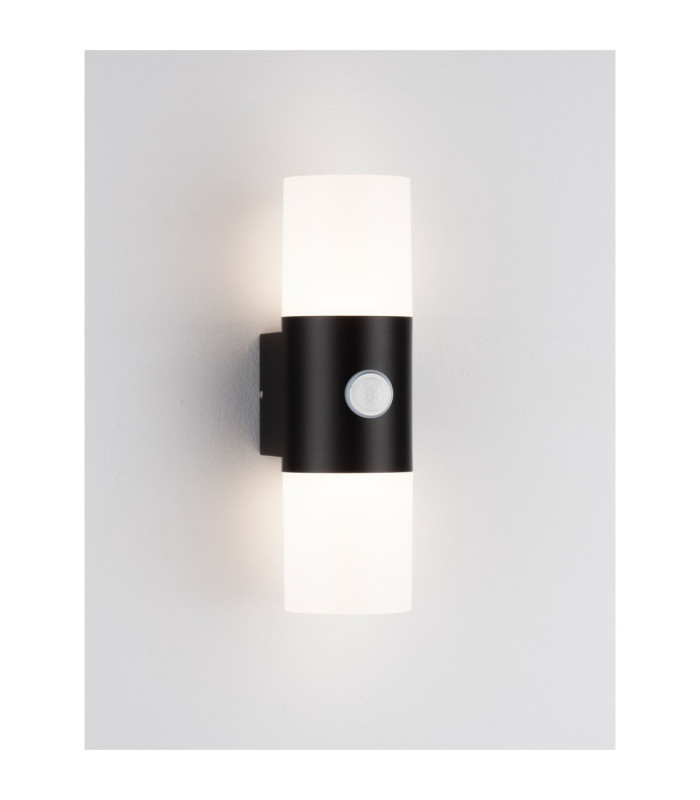 Paul Outdoor Up Down Wall Lamp Sandy Black LED 10W 893lm 3000K IP65 PIR Sensor-4