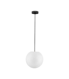 Moon Globe Pendant Ceiling Light White Black E14 1x5W IP65-1