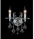 Wall Lamp Switched 2 Light Switched Polished Chrome, Crystal - 5
