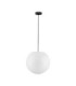 Moon 40cm Globe Pendant Ceiling Light White Black E27 1x12W IP65-1