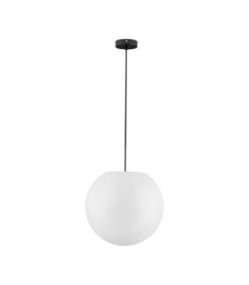 Moon 40cm Globe Pendant Ceiling Light White Black E27 1x12W IP65-1
