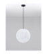 Moon 40cm Globe Pendant Ceiling Light White Black E27 1x12W IP65-3