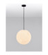 Moon 40cm Globe Pendant Ceiling Light White Black E27 1x12W IP65-4