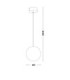 Moon 40cm Globe Pendant Ceiling Light White Black E27 1x12W IP65-7